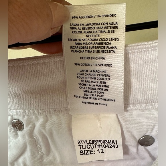 Kut From The Kloth Diana White Skinny Jeans Size 12 NWT - Picture 11 of 13